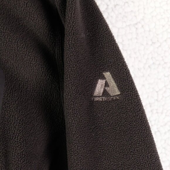 Eddie Bauer First Accent Sweater Mens Medium Black Lightweight Half Zip - Picture 3 of 8